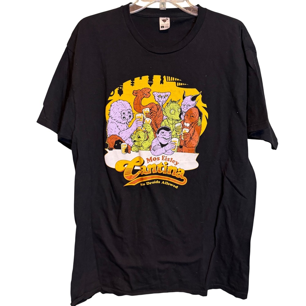 Tee Fury Women Star Wars Mos Eisley Cantina Streetwear Graphic Shirt Black Large